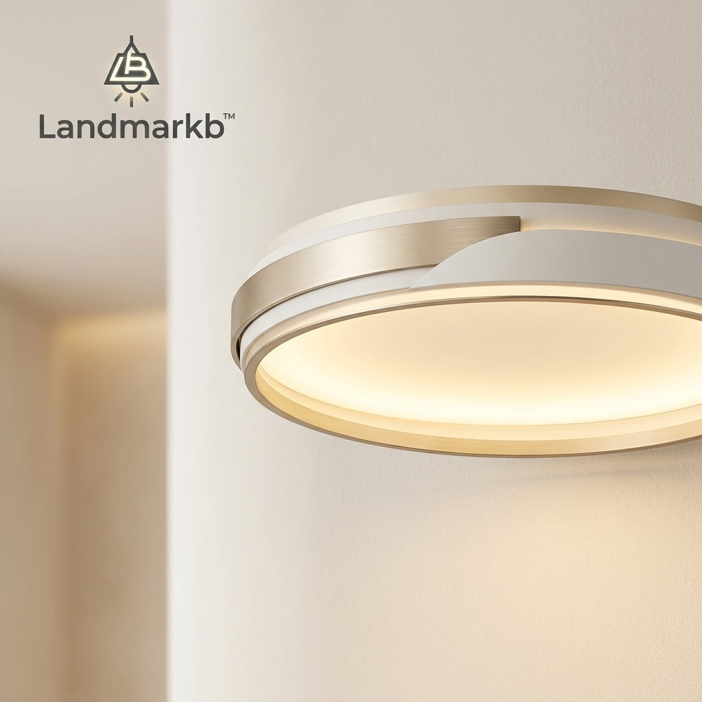Landmarkb™ Modern Round Bedroom Ceiling Lamp — Simple Overhead Light for Bedrooms & Hallways