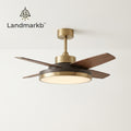 Landmarkb™ Wood-Blade Ceiling Fan Light — Ceiling Lighting with Airflow for Indoor Rooms